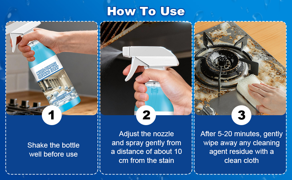 Universal Spray Cleaner For The Kitchen, Non-Irritating Ingredients