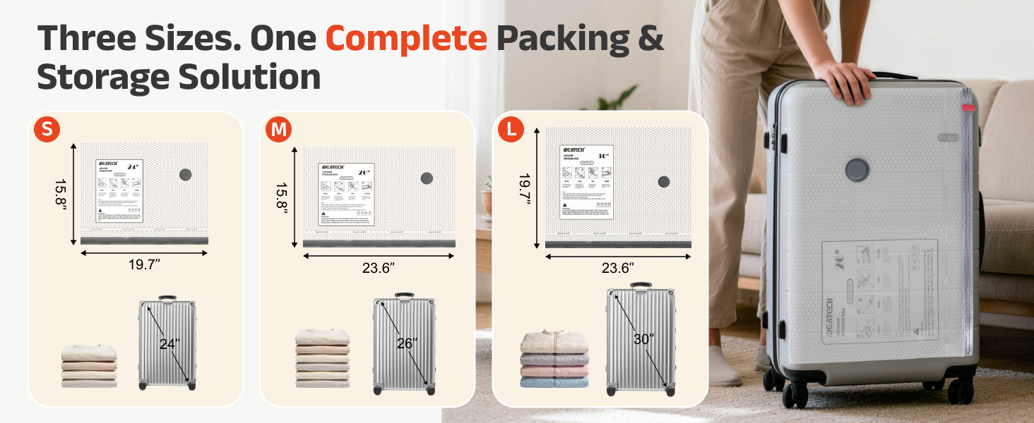 airless vacuum bags for travel
