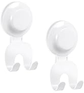 VIS'V Suction Cup Razor Holder, Shower Suction Razor Hooks for His and Hers, Removable and Reusab...