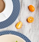Silicone Trivets for Hot Dishes, Multi-Purpose Pot Holders 4PCS 2 Sizes 7 Inch & 9 Inch, Heat Res...