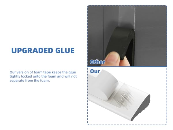 Wedge-Shape Black Foam Window Weather Stripping Door Seal Strip