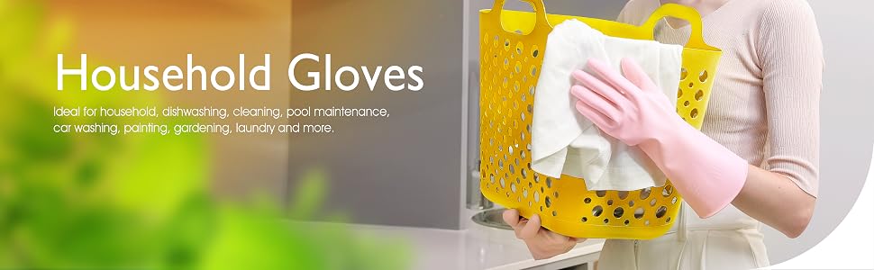 Latex Household Cleaning Gloves