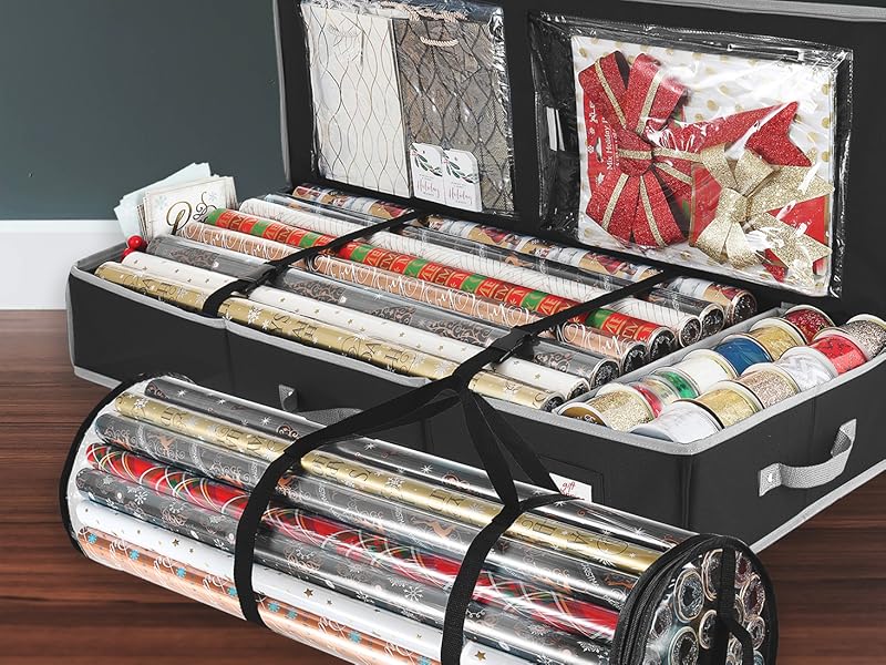 HH Giftwrap storage case and PVC storage case shown together