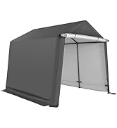 Abba Patio Carport 10×10, Large Portable Garage, All-Season Carport with Roll-up Ventilated Windo...