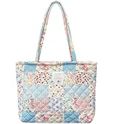 Sunwel Fashion Top Zipper Floral Quilted Bag Small Tote Bag for Women