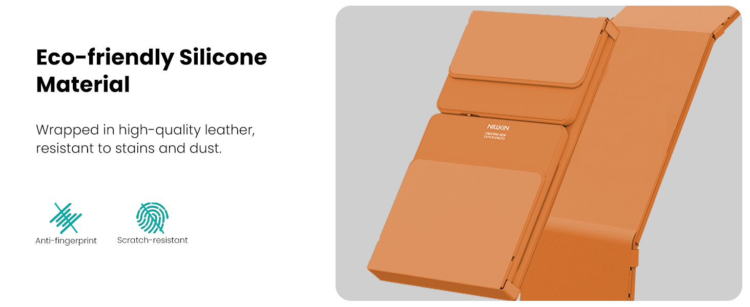 Wrapped in high-quality leather, resistant to stains and dust.