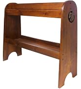 Janedream Solid Wood Saddle Rack, Horse Saddle for Western Saddle and English Saddle Display, Equ...