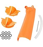 HDBUBALUS Primary Case Oil Fill Funnels Oil Filter Funnel Set with 10 Pack Primary Drain Plugs Co...