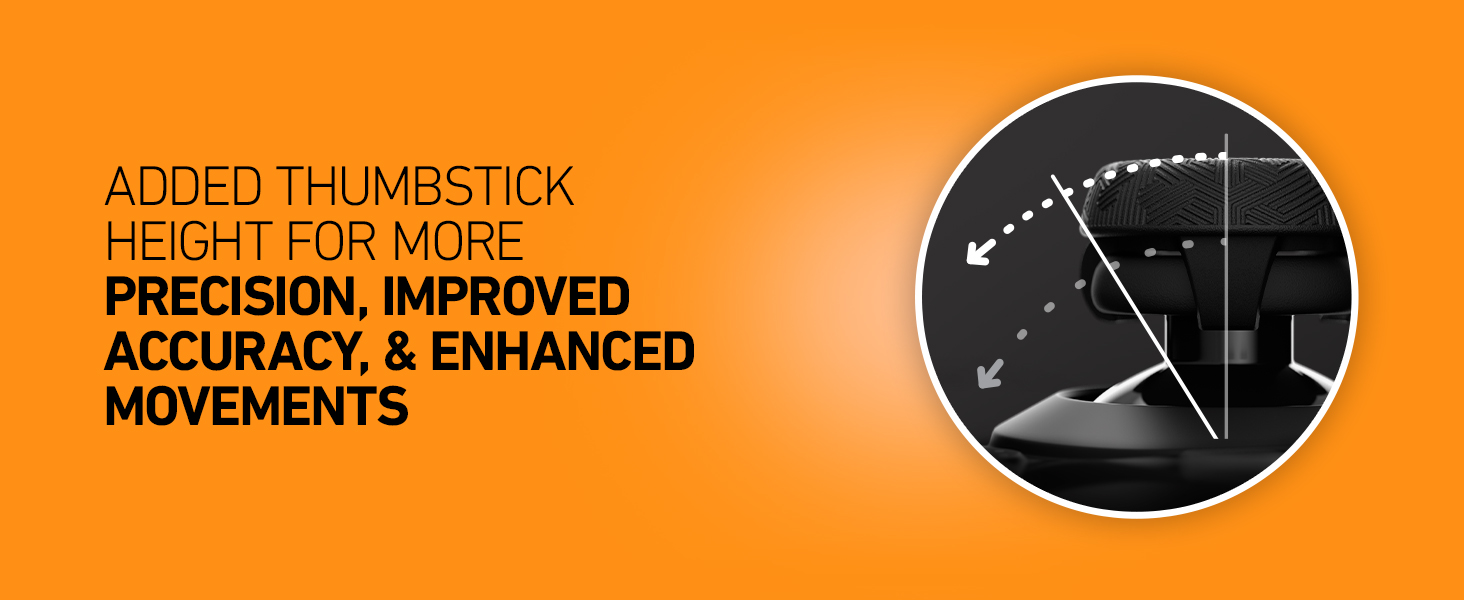 Precise Thumbsticks, Accurate Thumbsticks, Enhanced Movements