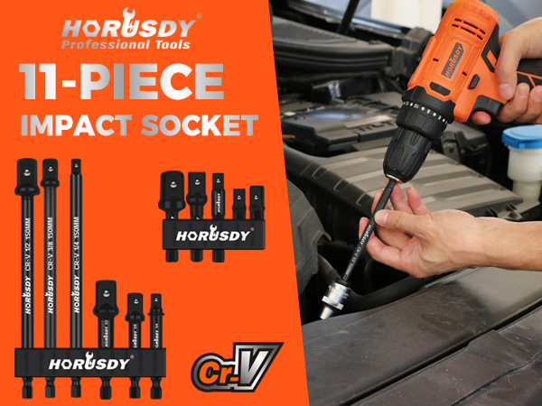 Impact socket set