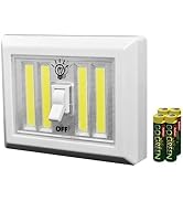LiteSaver XL Portable Light - Stick On Magnetic LED Light Switch COB - 400 Lumen Portable Night L...