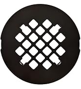 4 1/4" Snap-in Shower Drain Grate - Oil Rubbed Bronze - Replacement Cover - Handyman Designed & T...