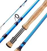 Sougayilang Fly Fishing Rod - High-Performance IM8 Carbon Blank, 9ft for 5/6wt and 7/8wt, Travel-...