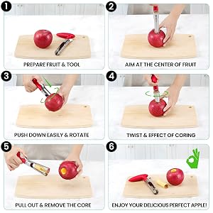 apple corer cutter