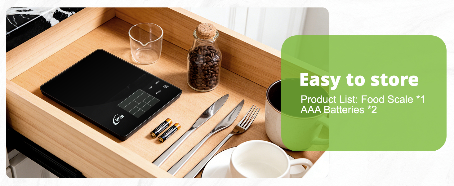 food scale calorie counter is Easy to store