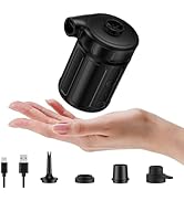 Ausic Air Pump for Inflatables, Air Mattress Pump 6000mAh Rechargeable,2026 upgradedMetal Blades,...