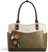 LOVEVOOK Laptop Bag for Women, Original Vintage Work Tote Bag Computer Office Teacher Bag with Fl...
