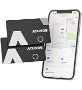ATUVOS Wallet Tracker Card Ultra-Thin 1.6mm, Smart Air Tag Bluetooth Tracker Works with Apple Fin...