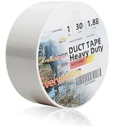 AUDTMWH Duct Tape Heavy Duty, 1.88 in x 90 ft, White, Waterproof, Temperature Resistant, Extreme ...