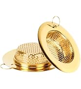 Blueden 2 Pack Kitchen Sink Strainers with Pull Ring, Large Wide Rim of 4.33 Inches Diameter, Sta...
