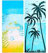 2 Pack Microfiber Beach Towel, Oversized Microfiber Pool Towel 75”x 35”, Sand-Free Beach Towel, Q...