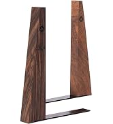 TILISMA Walnut Bookends for Shelves | Wooden Book Ends for Shelves | Sturdy Book Holders, Stopper...