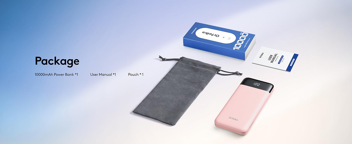 portable charger with built in cables
