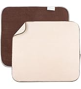 SINLAND Microfiber Dish Drying Mat Super Absorbent Dish Drying Rack Pads Kitchen Counter Mat 16In...