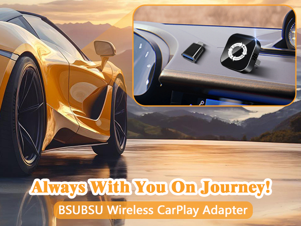 BSUBSU 4 in 1 Screen Mirroring Wireless CarPlay Adapte