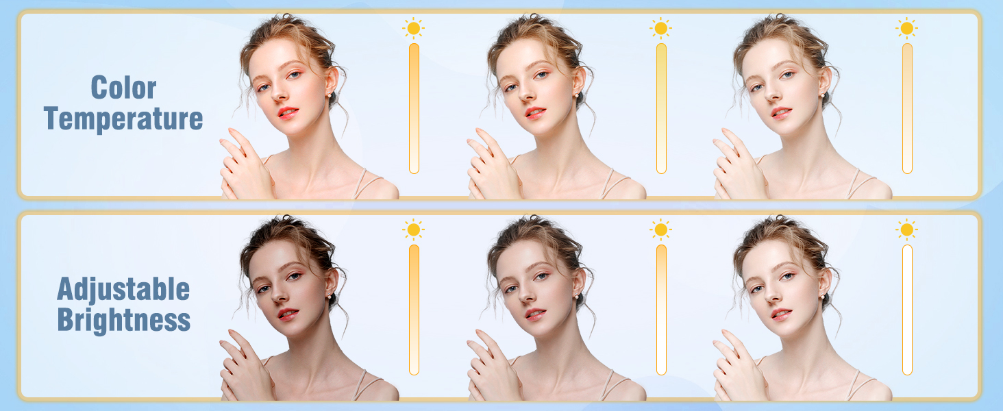 adjustable temperature brightness