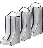 Mezeic Travel Shoe Bag, 3 Pack Boot Storage Bag Dustproof Knee High Boots Protector Bag with Hand...