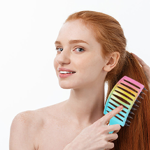 natural hair brush detangler tangle curved brushes for hair