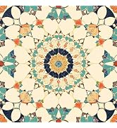 HOMETITUTE Moroccan Mosaic Peel Stick Floor Tile Art Deco, 12"x12" | Vinyl, Self Adhesive Vinyl F...