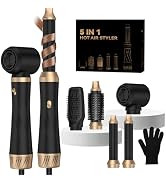 Hair Dryer Brush 5 in 1, Blow Dryer Brush Set with Air Curler Wrap Hair Styler, Negative Ionic Bl...