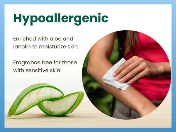 Made with aloe vera and lanolin to moisturize skin and fragrance-free for those with sensitive skin