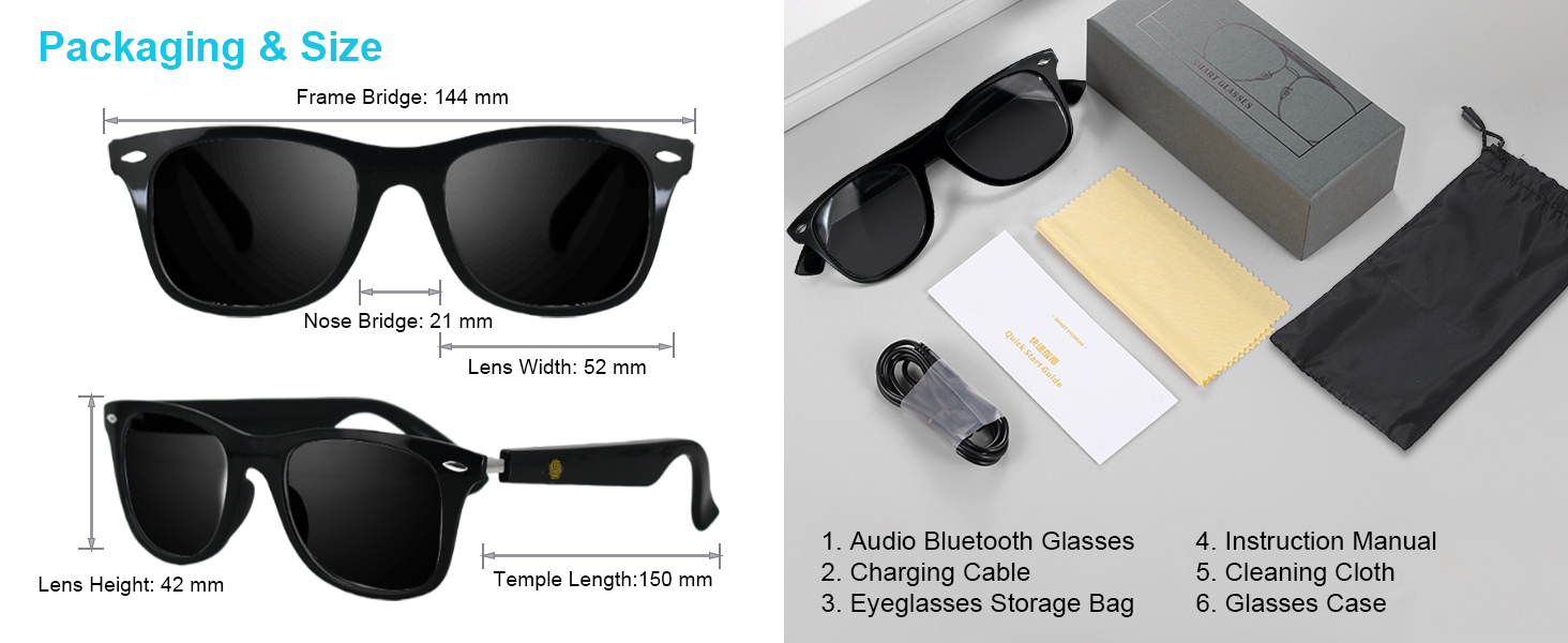 Audio Sunglasses for Unisex
