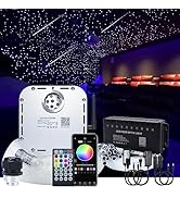 AKEPO 32W RGBW Twinkle+Bluetooth App Control+Music Mode+Meteor Shooting Star Effect Fiber Optic L...