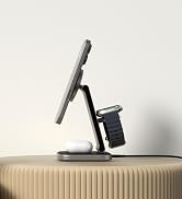 Satechi 3 in 1 Wireless Charging Station for Apple, MagSafe, Qi2 Certified, 15W Magnetic, Foldabl...