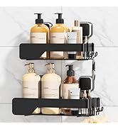 TAILI Shower Caddy Suction Cup 2 Pack,Stainless Steel Rustproof Shower Shelves,No Drilling Wall M...