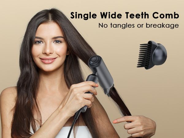 hair dryer with comb