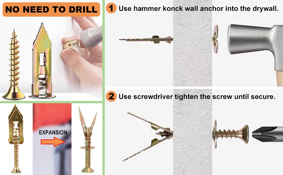 screw in wall anchors