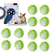 12Pcs Reusable Laundry Hair Remover Balls - Pet Hair Remover for Laundry, Washing Machine Hair Ca...