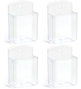 SIBRANT 4 Pcs Remote Control Holder Wall Mount, TV Controller Holder, Self Adhesive Remote Holder...