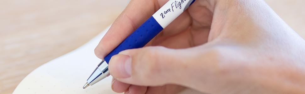 zebra pen, z-grip flight retractable ballpoint pens, available in 7 colors, rich ink colors
