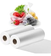 Food Storage Bags, 12”x20” Clear Plastic Produce Bags, 350 Bags/Roll, For Vegetablea, Bread,2 Rolls.