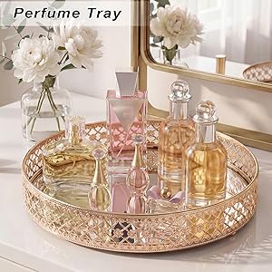 perfume organizer perfume tray vanity tray bathroom tray