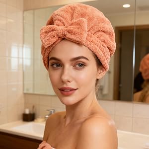 MAYOUTH Microfiber Hair Drying Caps