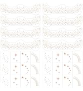 Glitter Freckles, 32 Pcs Sparkle Glitter Freckles Face Tattoo for Women Girls Gold Temporary Face...