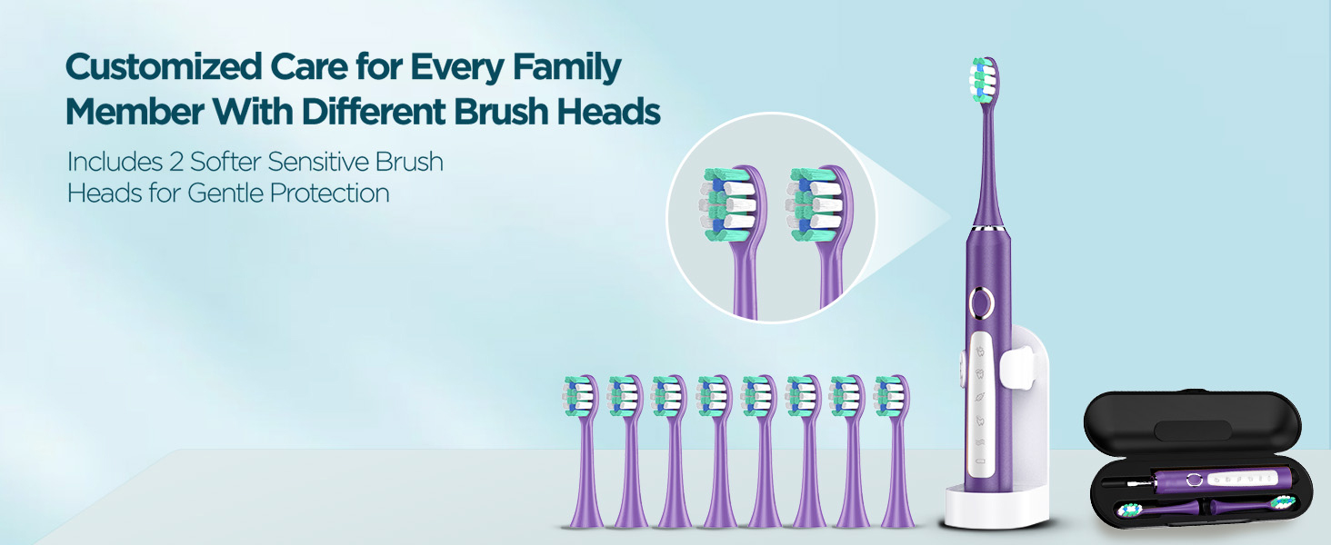 Electric toothbrush for adults