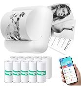 tenwin Mini Portable Printer, Inkless Bluetooth Print Pod, Portable Sticker Thermal Printer, Labe...